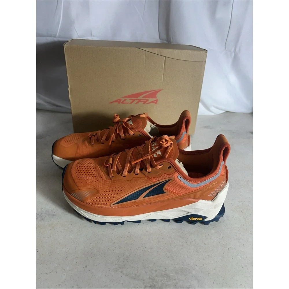 Altra Men's Olympus 5 Running Shoes, Burnt Orange, 10 US -